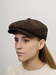 Кепка LIERYS арт. 6880501 8-PANEL CAP WOOL (темно-коричневый)